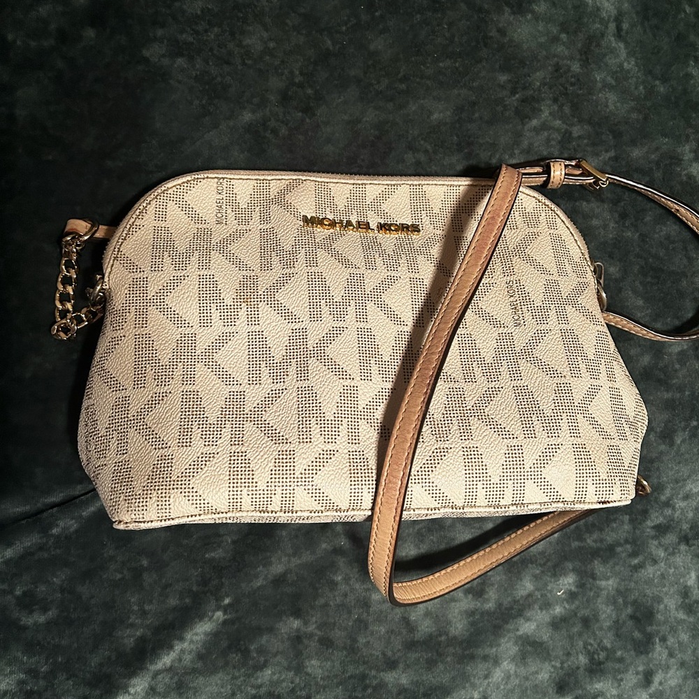 Michael Kors Beige Crossbody Bag